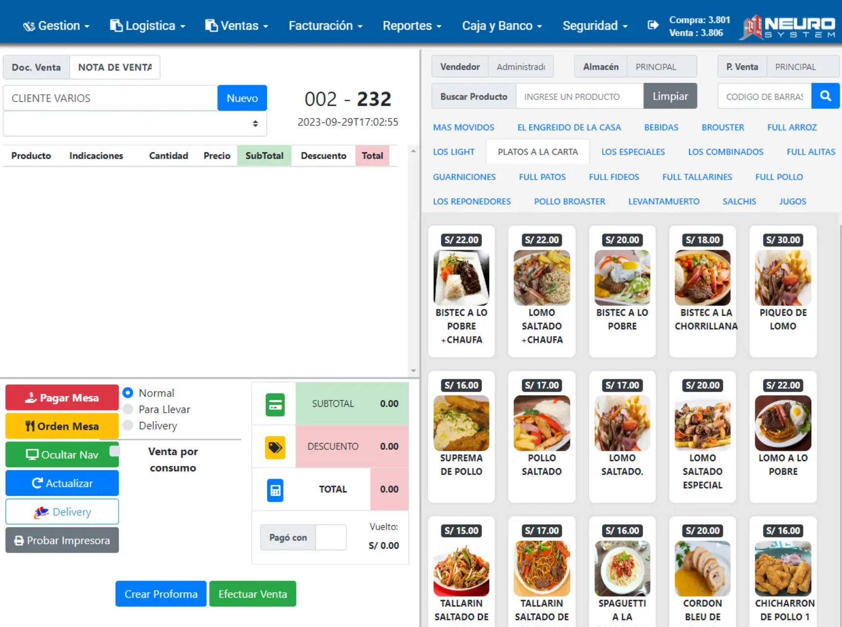 Imagen de sistema de facturacion de restaurant